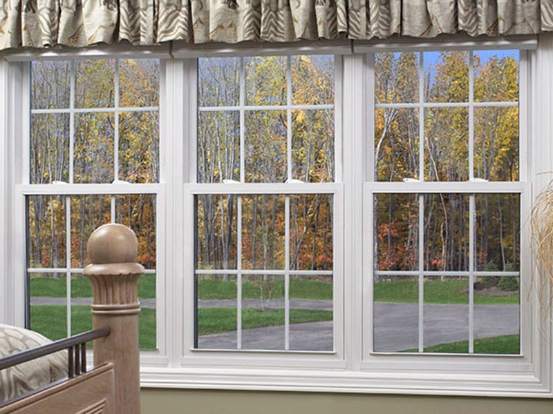 Enjoy fresh air with an upper and lower sash that slide vertically past each other in a single frame