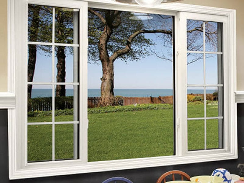 Lake Front Property View Kitchen Residential Sliding Vinyl Replacement Window